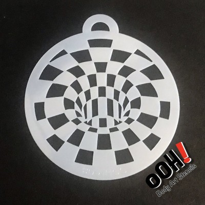 Ooh Body Art Stencil Optical Illusion Blocks